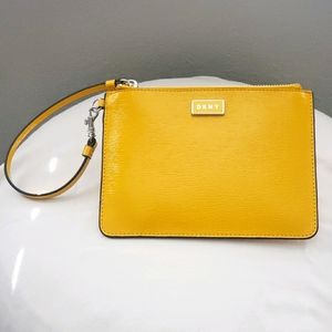 DKNY Bryant - Lemon Yellow Wristlet